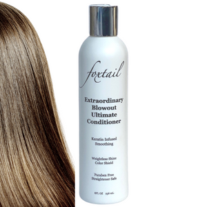 Foxtail Extraordinary Blowout Ultimate Conditioner - Weightless Smoothing with Keratin Protein & Coconut Oil - Paraben Free - 8 Fl Oz