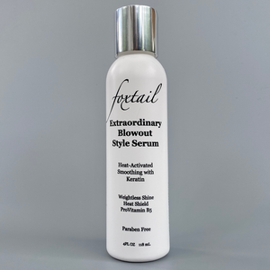 Foxtail Extraordinary Blowout Hair Serum - Keratin Infused Heat Activated Smoothing - Add Weightless Shine & Heat Protection - 4 Fl Oz
