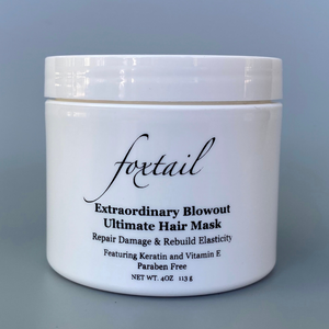 Foxtail Extraordinary Blowout Ultimate Hair Mask - Keratin Protein Advanced Deep Conditioning Treatment - For Dry & Chemically Treated Hair - 4 Fl Oz