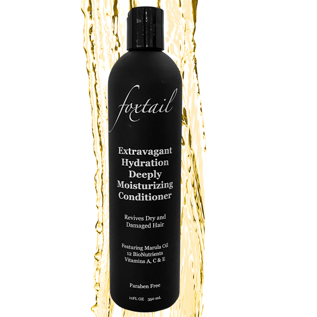 Foxtail Extravagant Hydration Deeply Moisturizing Conditioner - Botanical Oil Fusion Featuring Marula Oil, 12 BioNutrients & Vitamin E - 12 Fl Oz