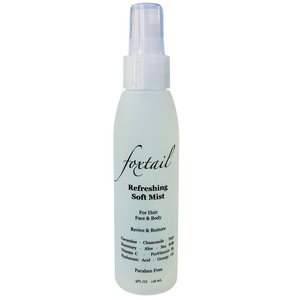 Foxtail Refreshing Soft Mist - 3-in-1 Moisture Mist for Hair, Face & Body - Featuring 10 Botanical Extracts, Hyaluronic Acid & Vitamin C - 4 Fl Oz