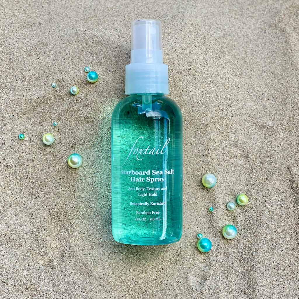 Foxtail Starboard Sea Salt Hair Spray - Create Beachy Waves & Texture - Featuring Sea Salt & Kelp Extract - For Wet or Dry Hair - 4 Fl Oz