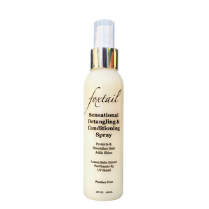 Foxtail Sensational Detangling & Conditioning Leave-In Spray – Nourish & Protect Hair and Scalp – Featuring Lemon Balm Extract & UV Shield - 4 Fl Oz