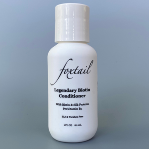 Foxtail Legendary Biotin Conditioner - Mini Travel Size - Featuring Biotin, Silk Protein & ProVitamin B5 - SLS & Paraben Free - 2 Fl Oz